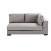 Ausziehbares modulares Sofa, Armlehne rechts, hellgrau